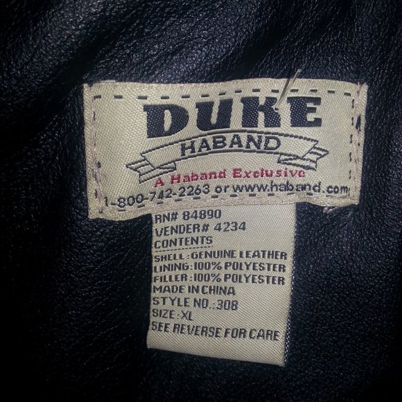 Vintage Leather Jacket Men's XL Black Motorcycle Biker Bomber Aviator - Picture 13 of 13